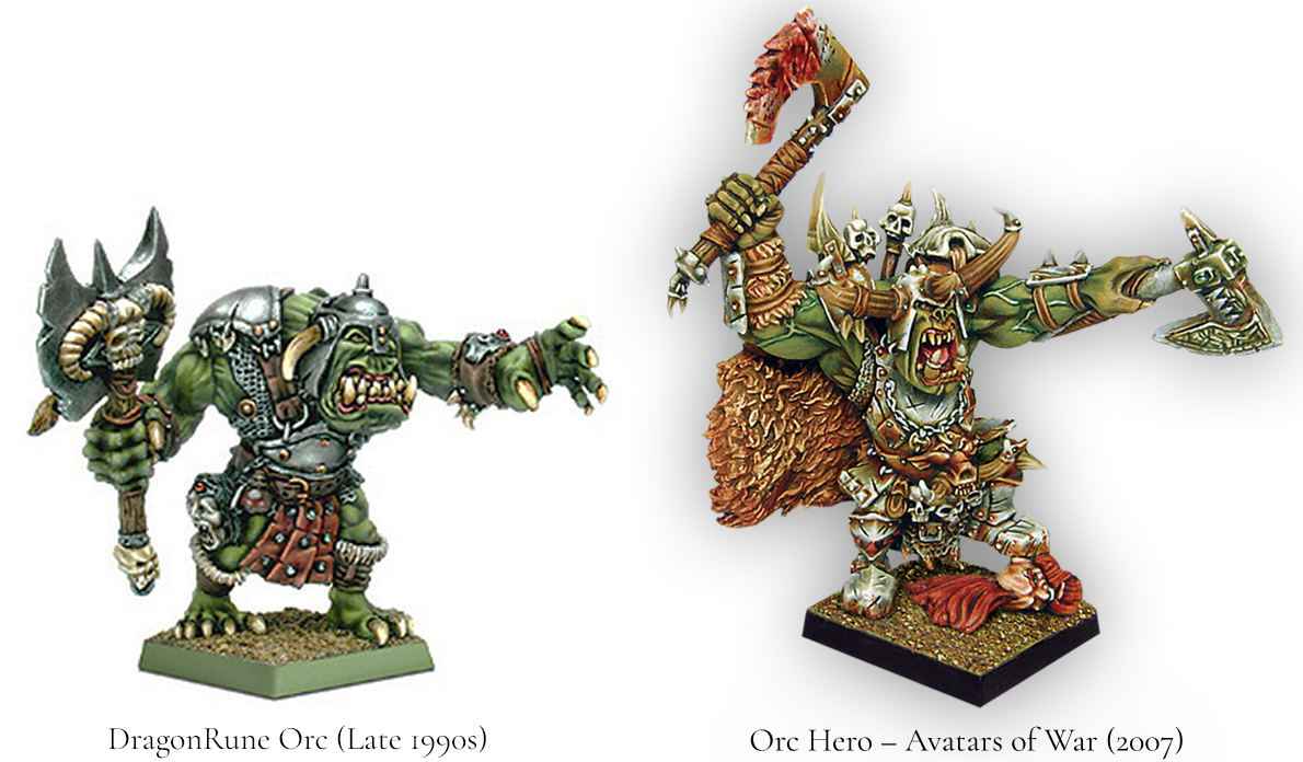 The Evolution of the Old School Orcs – From Metal to 3D