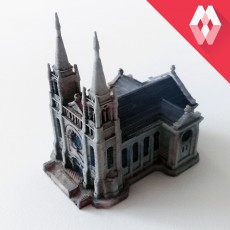 Sioux Falls Cathedral - South Dakota, USA 3D model by MiniWorld3D