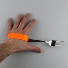 Fork and spoon support for person with disabilities 3D model