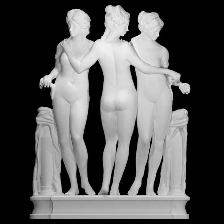 Veronese Three Graces 三美神 70cm 大型彫刻 女神像 Veronese Three