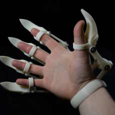 3D Printed Exoskeleton (Index Finger + Attachments) 3D model