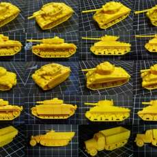 1:100 Tanks pack 1 3D model