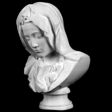 Bust of Mary from Pietà in St. Peter's Basilica, Vatican 3D model by Scan The World