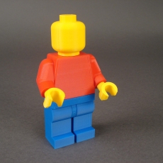 Blank Giant Minifig 3D model by Michael Curry