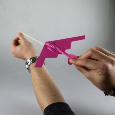 B2 Stealth Bomber Glider (Improved Flight) Powered by an Elastic Band 3D model by Conor Devine