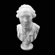 Self Portrait of Jean-Baptiste Pigalle at The Louvre, Paris 3D model