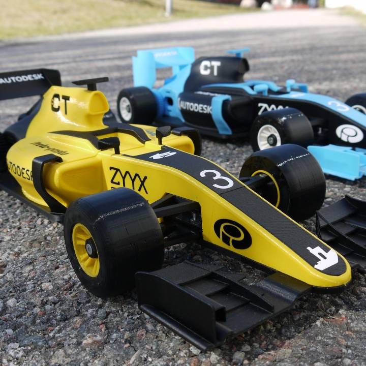 3D Printable OpenRC 1:10 Formula 1 car by Daniel Norée