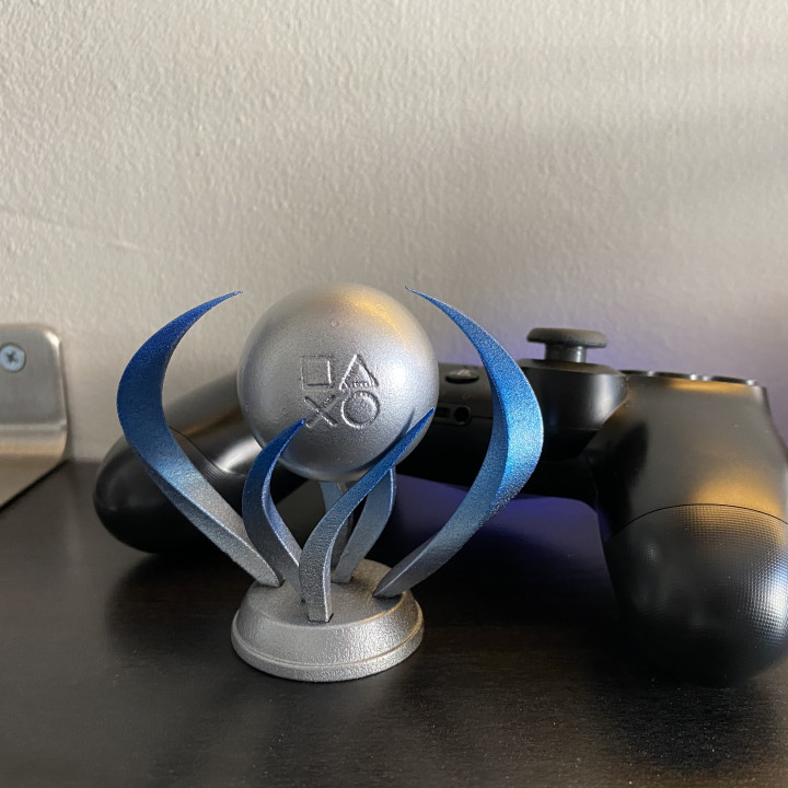 3D Printable Playstation Platinum Trophy by Kirby Downey