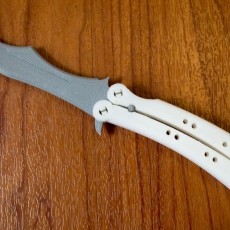 100% Printable CS:GO Butterfly Knife 3D model