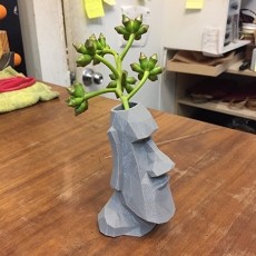 Moai Single Flower Vase 3D model