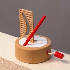 Straight Pole + Curved Hole Illusion 3D model by MakeAnything