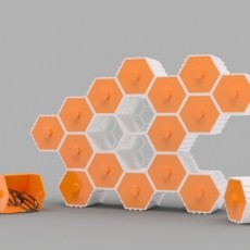 The HIVE - Stackable Hex Drawers 3D model by Dan O'Connell