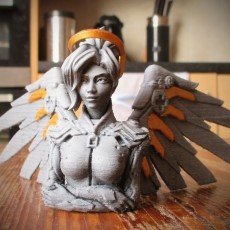 Overwatch - Mercy Bust 3D model by Printed Obsession