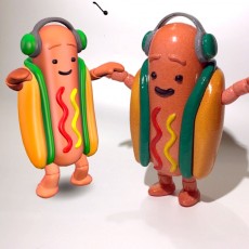 Snapchat Dancing Hotdog Meme 3D model