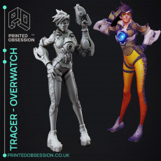 Overwatch - Tracer Full Figure 3D model by Printed Obsession