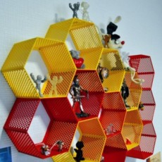 Hexagon fractal shelf 3D model