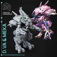 Overwatch - D.Va & Meka - Victory Pose 3D model by Printed Obsession