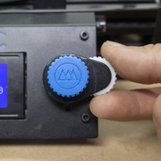 3D Printer Gear Knob with Fine Tuning Dial 3D model