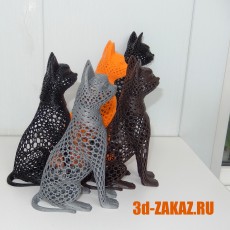 Cat design Voronoi 3D model