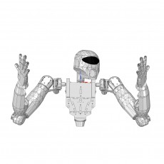Humanoid Robotic Torso PROTO1 3D model