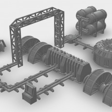 Wargaming compatible Terrain - Pipelines 3D model by Steve Snow