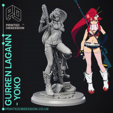 Gurren Lagann - Yoko Littner - 25 cm 3D model by Printed Obsession