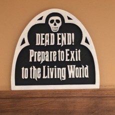 The Haunted Mansion Ride Exit Sign 3D model