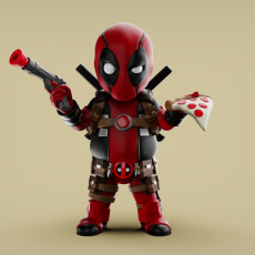 Chubby Deadpool (low res) 3D model