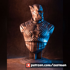 Captain America bust 3D model by eastman