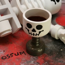 Skull Goblet Giant Lego Style 3D model