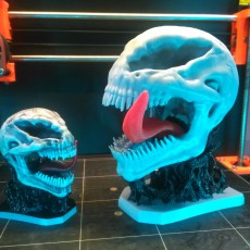 Venom skull with base 3D model