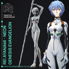 Rei Ayanami - Neon Gensis Evangelion - `40 cm Figurine 3D model by Printed Obsession