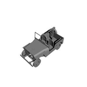 wwii us army jeep with heavy 50 caliber mg