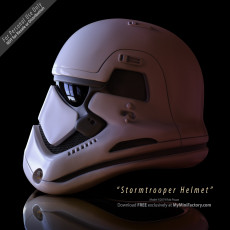 Stormtrooper Helmet 1:1 Scale 3D model by Rob Pauza