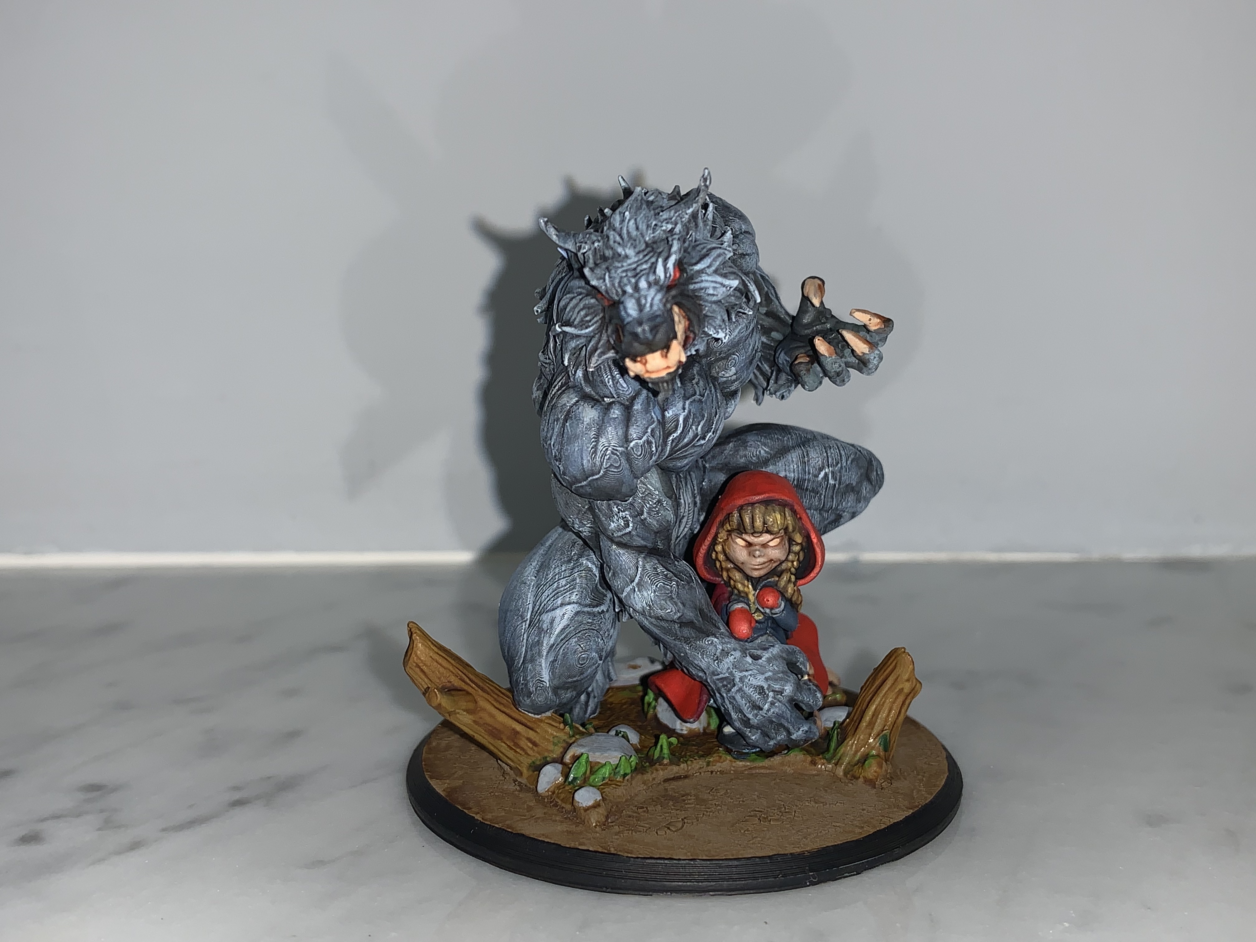 3D Print of Little Red Riding Hood and her new best friend! by