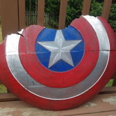 Broken Captain America Shield 3D model
