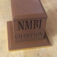 Trophy Base (Customizable) 3D model