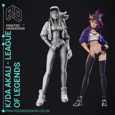 KDA Akali - LoL - 30 cm model. 3D model by Printed Obsession