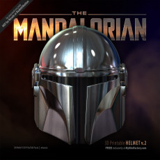Mandalorian Helmet - v2 3D model