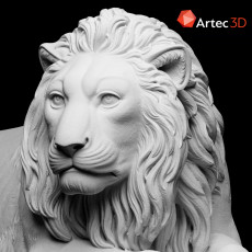 Recumbent Lion 3D model by Thorvaldsens Museum