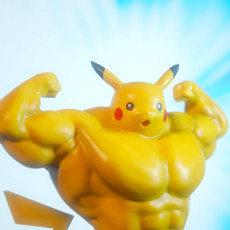 Ultra swole Pikachu 3D model
