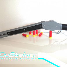 DeSteiner Model 1887 - mechanically working Winchester Prop Gun 3D model