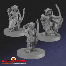 Goblin Archers x3 (Supportless) 3D model