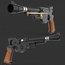 Mandalorian Blaster 3D model