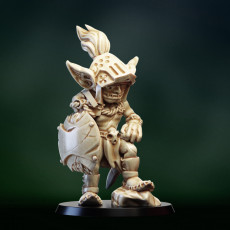 goblin warrior knight. Part of set 3D model by PollyGrimm
