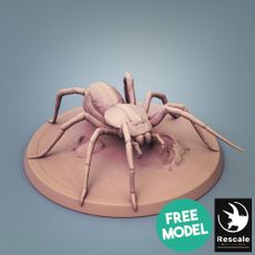 Free Giant Spider 3D model by Rescale Miniatures