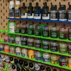 Ikea Skadis Pegboard Wargaming Paint Bottle Holder 3D model