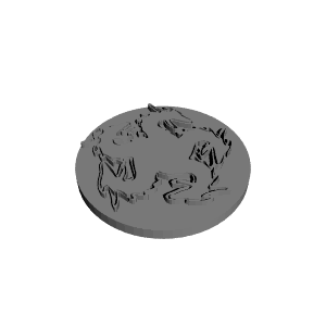 D&D Bahamut&Tiamat coin
