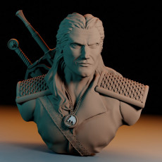 Geralt of Rivia / the Witcher bust / Henry Cavill 3D model