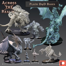 Plain D&D & wargaming bases 3D model